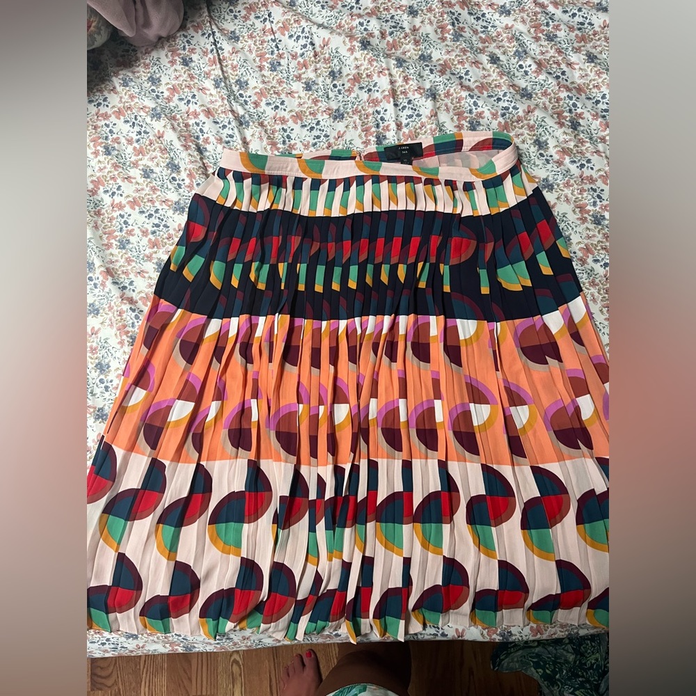 JCrew 365 pleated Midi skirt for sale! NWT!